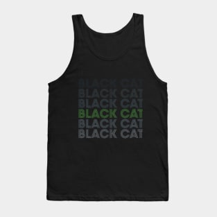 Retro Black Cat Tank Top